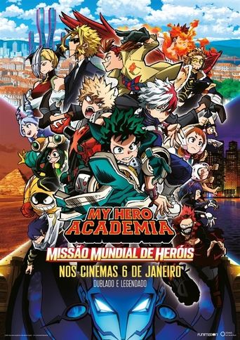 Poster de My Hero Academia: Missão Mundial de Heróis