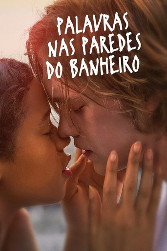 Poster de Palavras nas Paredes do Banheiro
