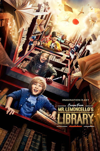 Poster de Fuga da Biblioteca do Sr. Lemoncello